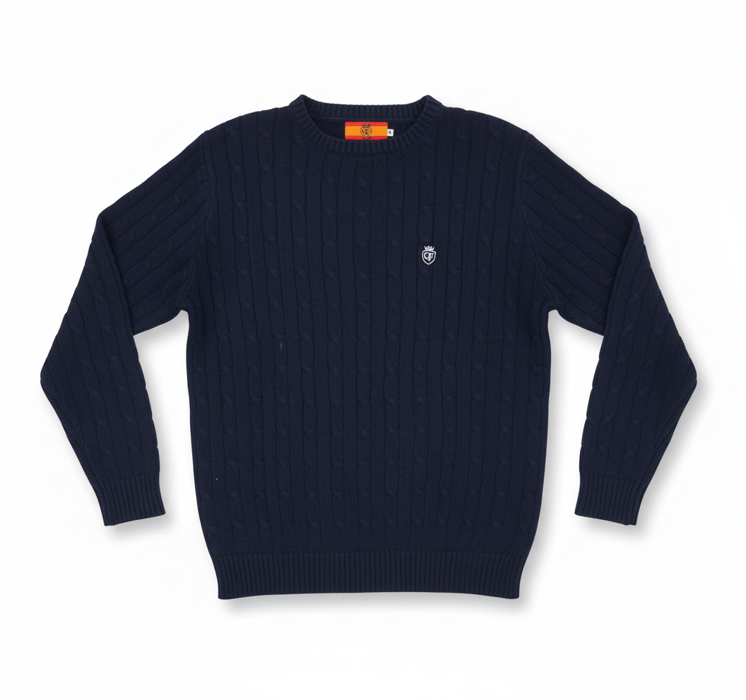 🧶 Jersey de Punto Trenzado Clásico
