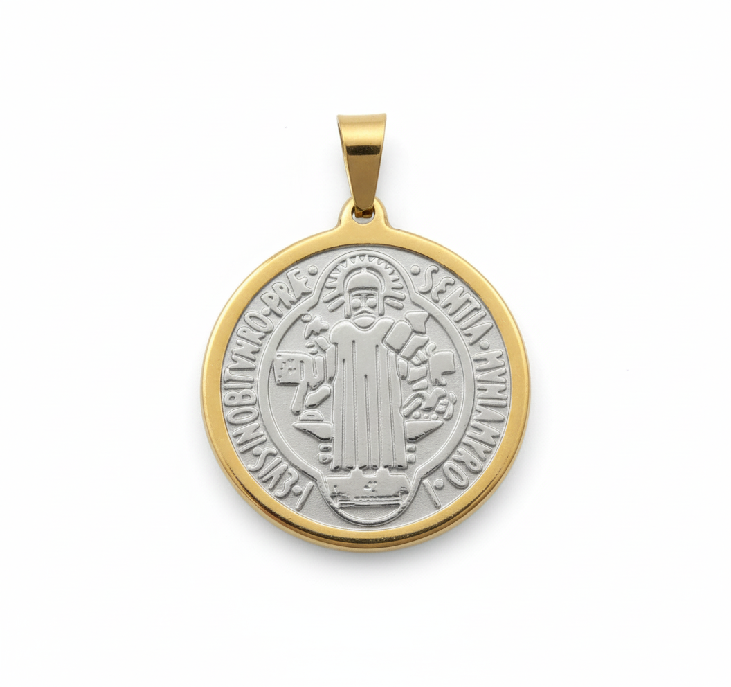 Medalla de San Benito (Doble Tono) | Protección y Fe