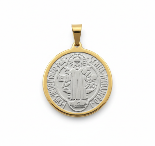 Medalla de San Benito (Doble Tono) | Protección y Fe