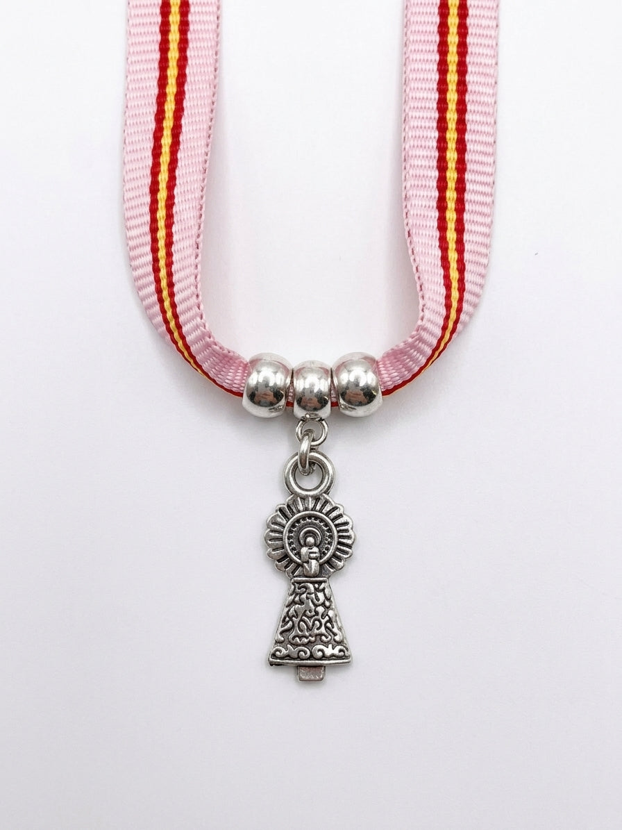 Pulsera de la Virgen del Pilar con Bandera de España