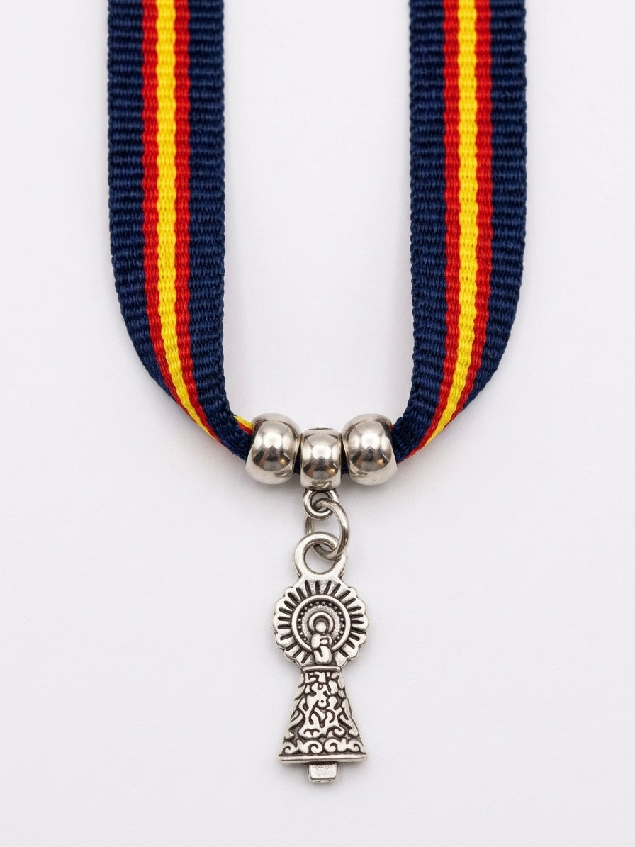 Pulsera de la Virgen del Pilar con Bandera de España