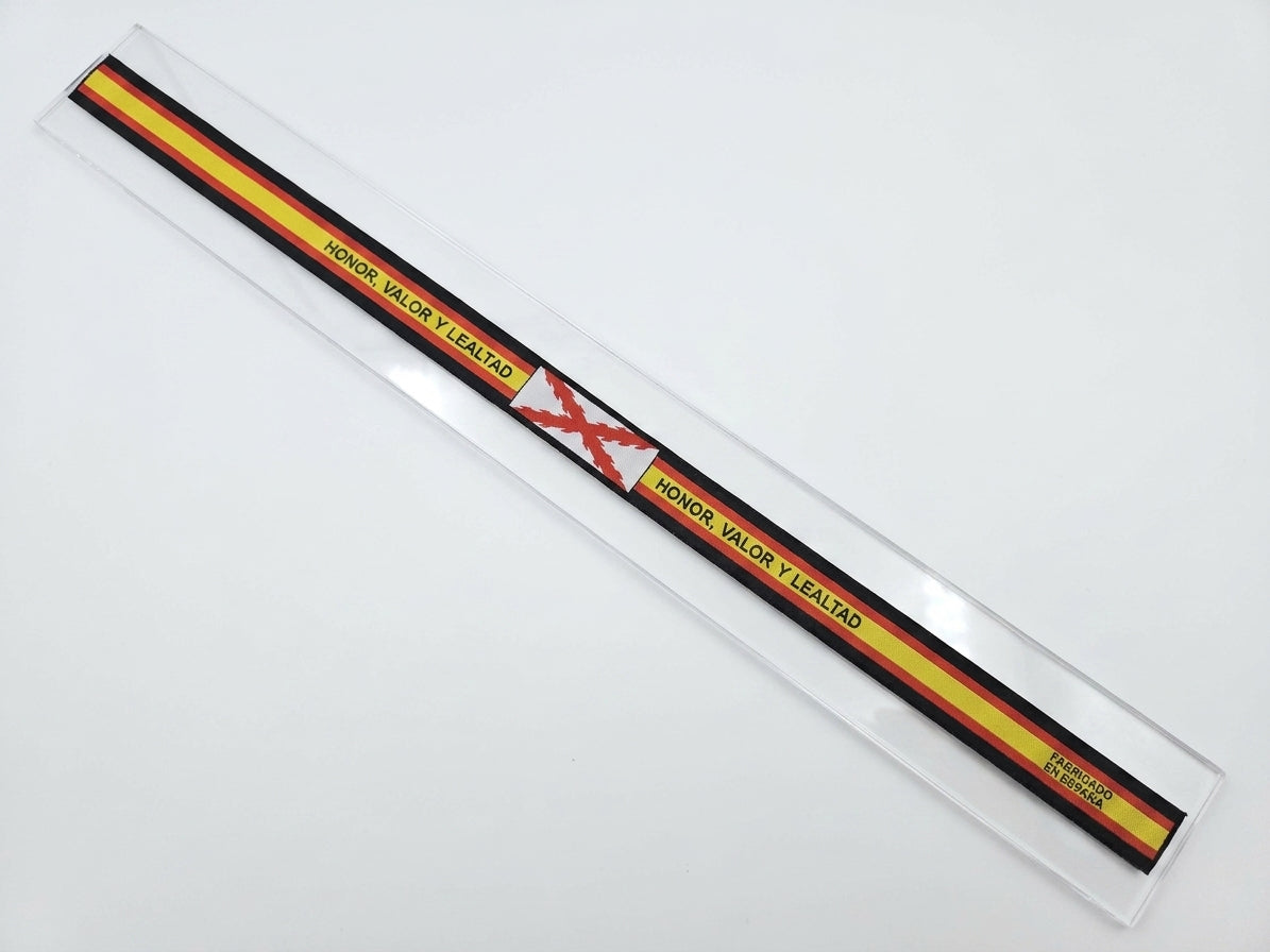 Pulsera Cinta "Honor, Valor y Lealtad" – Cruz de Borgoña
