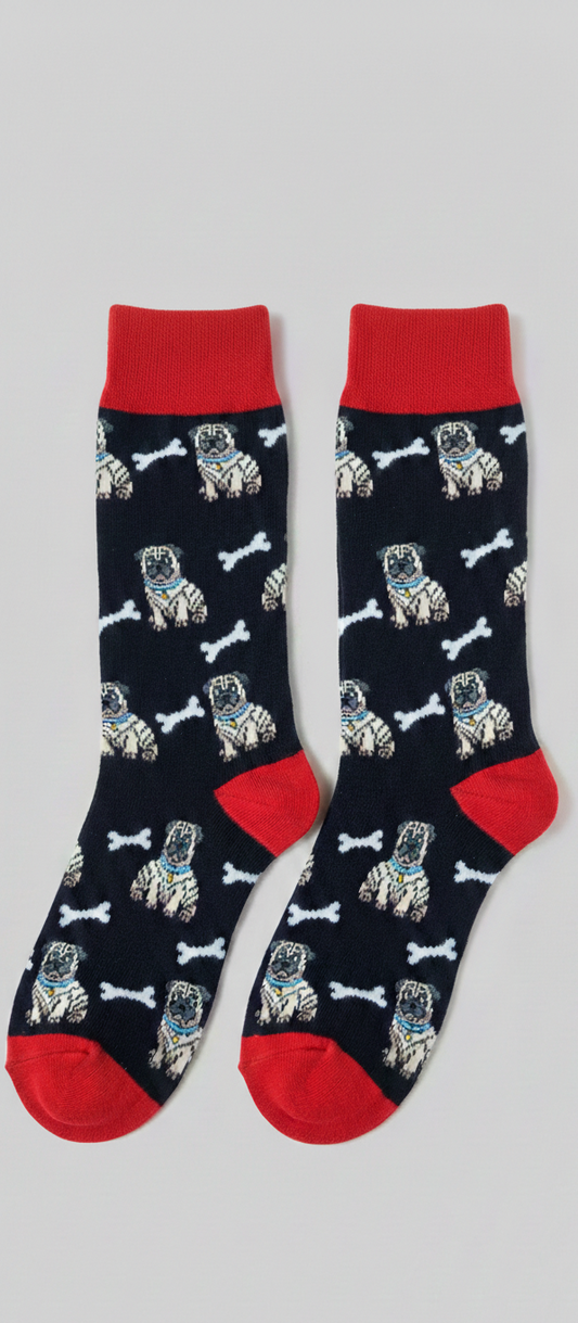 Calcetines de perros carlinos