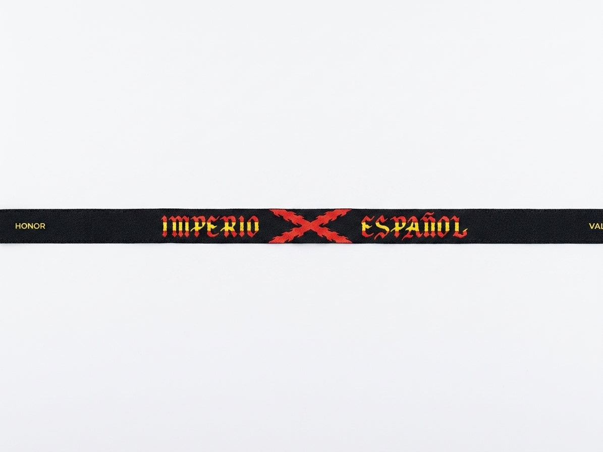 Pulsera de Tela Imperio Español – "Honor y Valor" (Cruz de Borgoña)