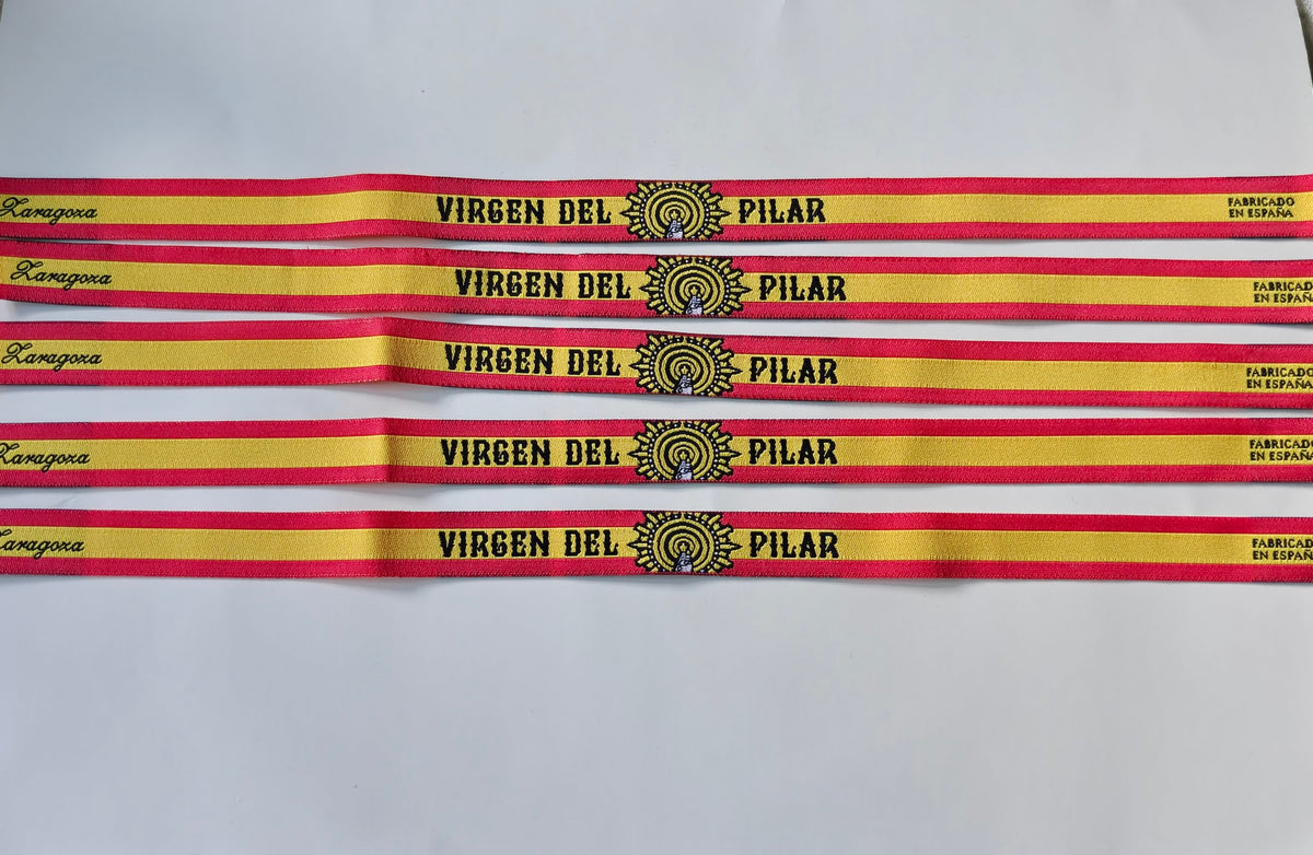 Pulsera Virgen del Pilar Cinta España | Cinta Pilarica 1cm