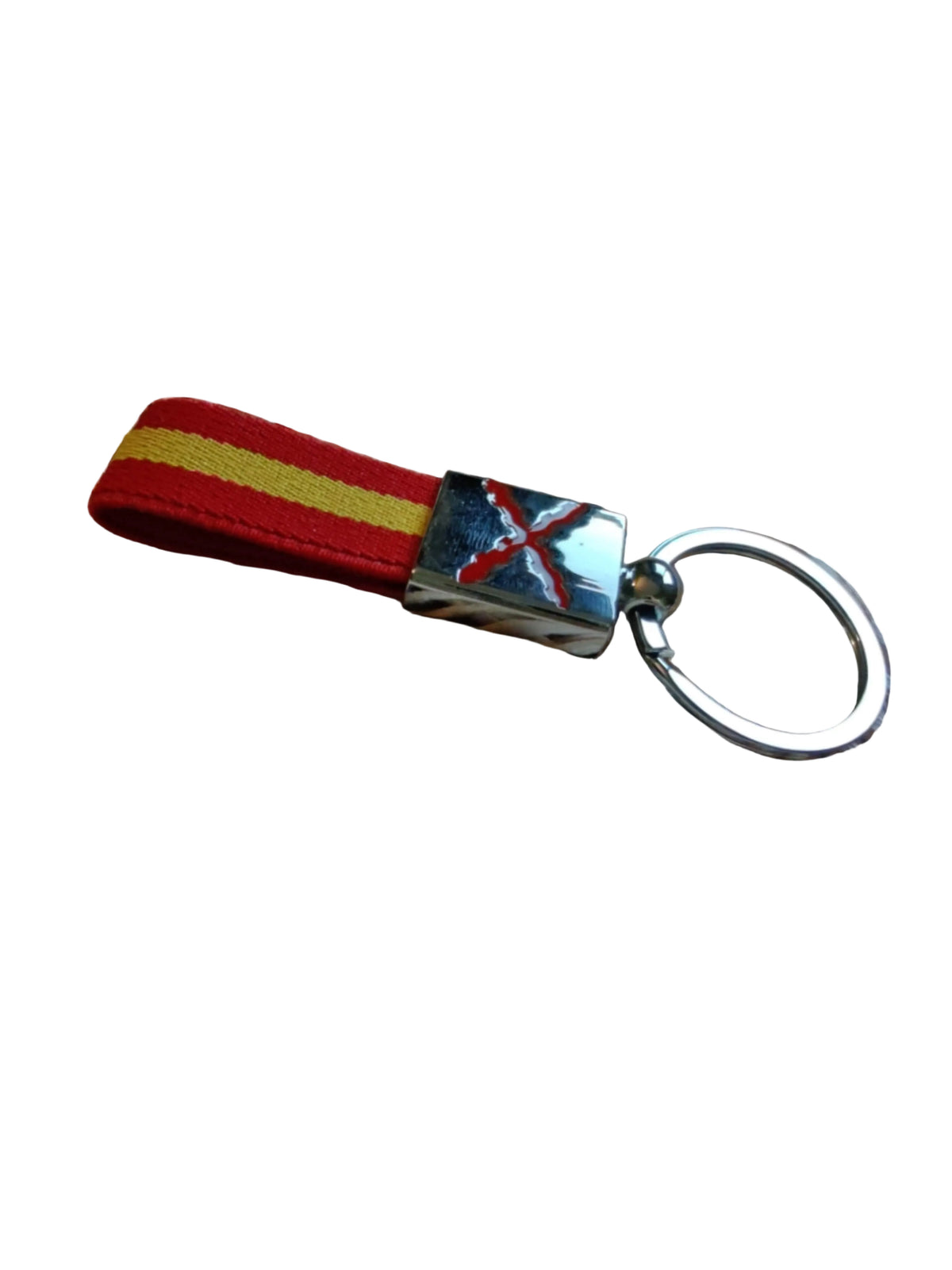 Llavero cruz de Borgoña y bandera de España