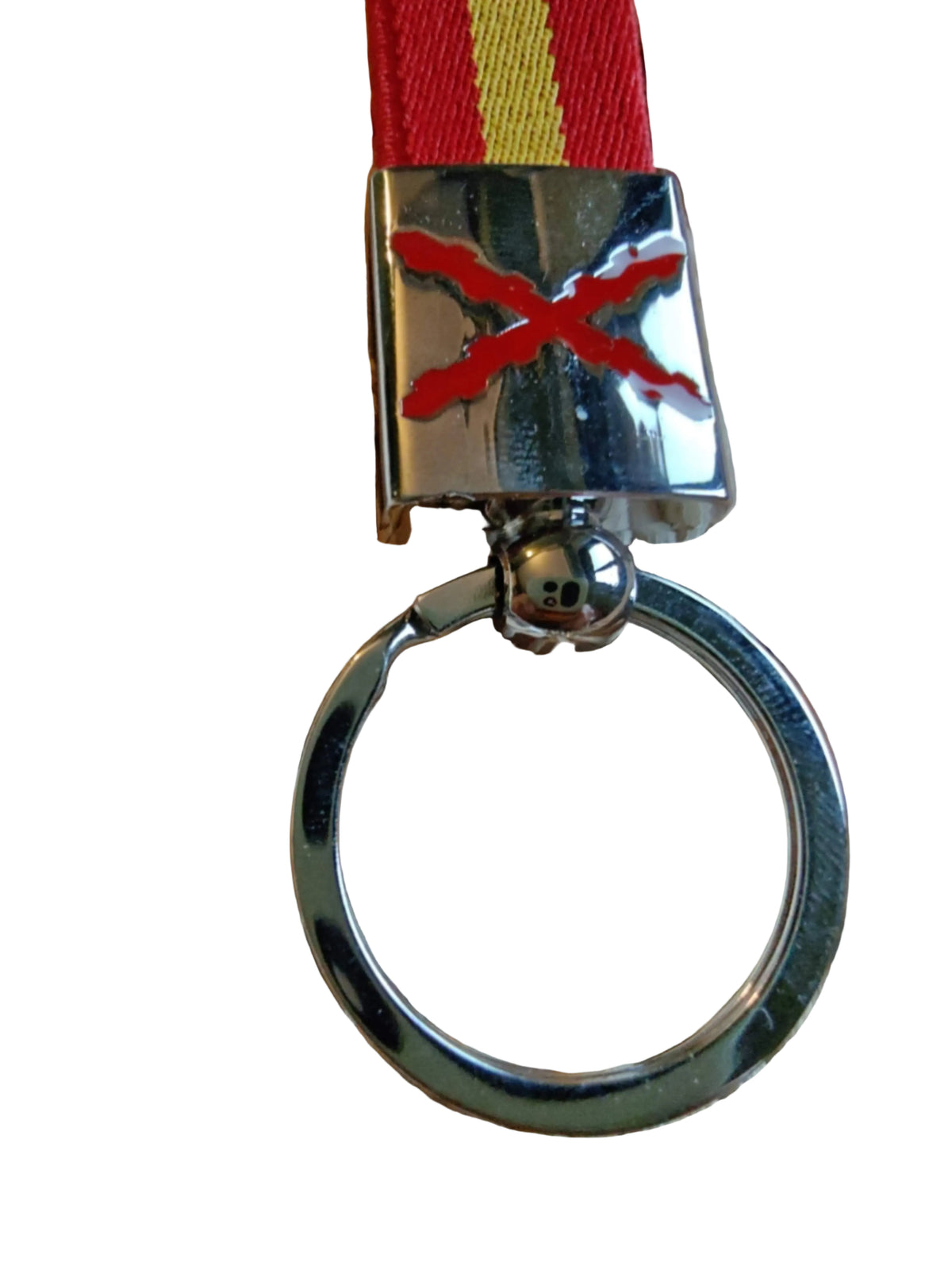 Llavero cruz de Borgoña y bandera de España