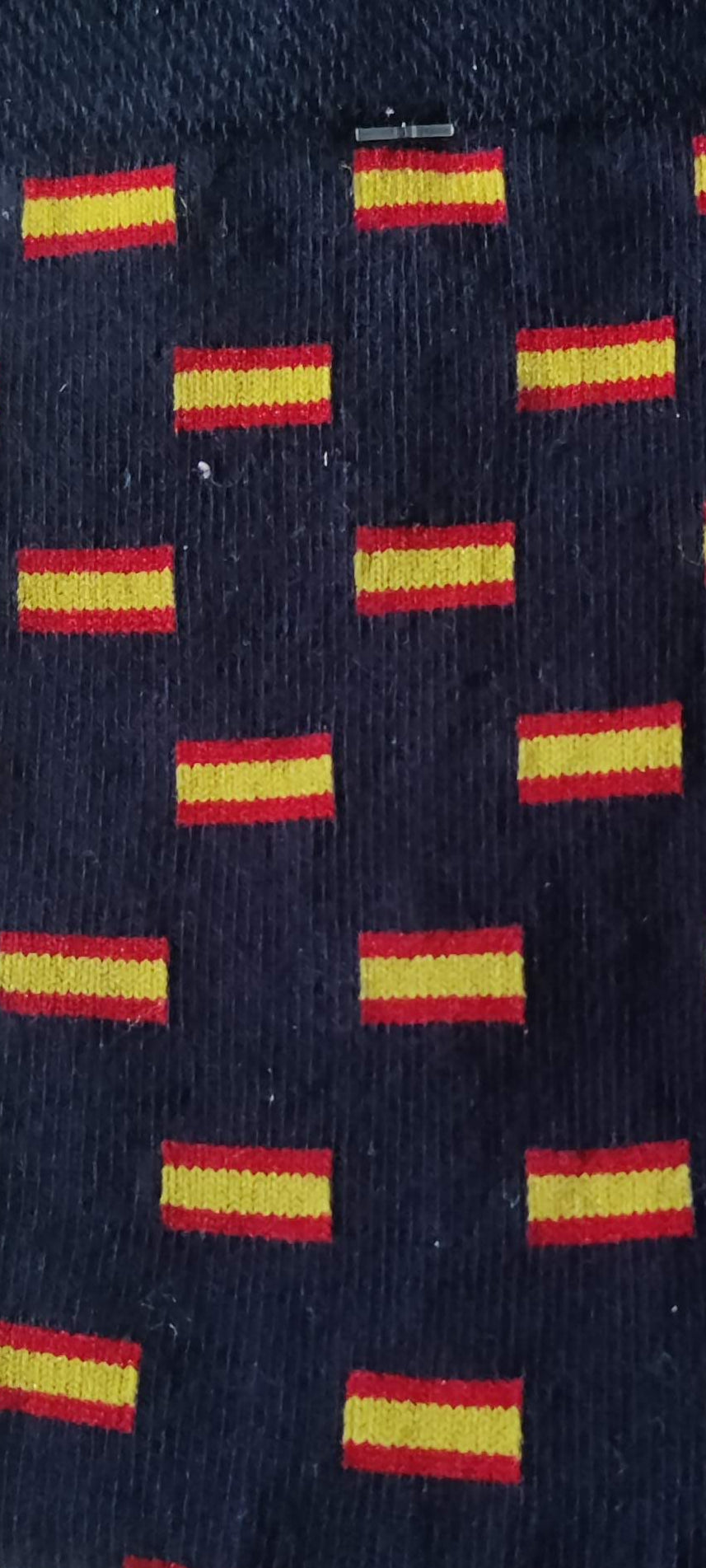 Calcetines Negros con Bandera de España
